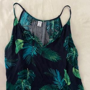 Old Navy Womens Palm Floral Tank